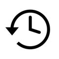 Shopping clock or stock time or sale hours simple isolated icon for apps and websites Royalty Free Stock Photo