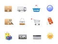 Shopping consumerism icon set