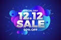 12.12 Shopping day sale banner background