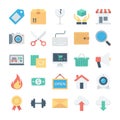 Shopping and E Commerce Colored Vector Icons 2