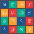 Shopping e-commerce icon Royalty Free Stock Photo