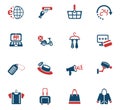 shopping and e-commerce icon set