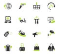 shopping and e-commerce icon set