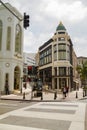 Shopping at famous Rodeo Drive, Beverly Hills Royalty Free Stock Photo