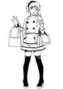 Shopping fashion girl