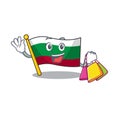 Shopping flag bulgarian isolated in the character