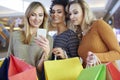 Shopping with friends Royalty Free Stock Photo