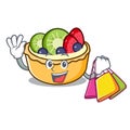 Shopping fruit tart character cartoon