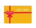 Shopping gift card vector