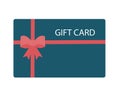 Shopping gift card vector illustration