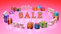 Shopping and gifts Valentines Day (discounts, dumping, %, percentages, purchase, sale)