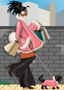 Shopping girl