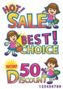 Shopping girl sale discount