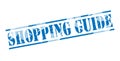 Shopping guide blue stamp