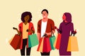 Shopping, hobby, friendship, commerce, sale concept