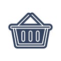 Shopping icon with isolated on a white backgroundshopping cart. vector illustration elements Royalty Free Stock Photo