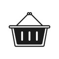 Shopping icon with isolated on a white backgroundshopping cart. vector illustration elements Royalty Free Stock Photo