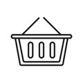 Shopping icon with isolated on a white backgroundshopping cart. vector illustration elements Royalty Free Stock Photo