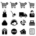 Shopping icon set Royalty Free Stock Photo