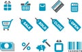 Shopping icon set Royalty Free Stock Photo