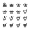 Shopping icon set 4, vector eps10 Royalty Free Stock Photo