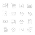 Shopping icon set.shopping vector illustration