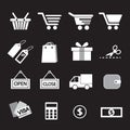 Shopping Icon Set. Royalty Free Stock Photo