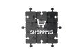 Shopping Icon and Text on Puzzle Pieces Royalty Free Stock Photo
