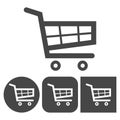 Shopping Icon - vector icons set Royalty Free Stock Photo