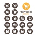 Shopping icon. Vector illustration.