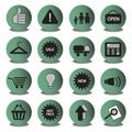 Shopping icons Royalty Free Stock Photo