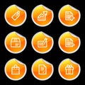 Shopping icons Royalty Free Stock Photo