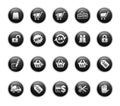 Shopping Icons // Black Label Series Royalty Free Stock Photo