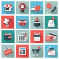 Shopping icons Royalty Free Stock Photo