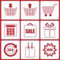 Shopping icons