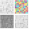 100 shopping icons set vector variant Royalty Free Stock Photo