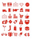 Shopping icons vector illustration