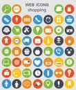 Shopping icons vector illustration Royalty Free Stock Photo