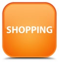 Shopping special orange square button Royalty Free Stock Photo