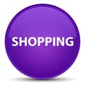 Shopping special purple round button Royalty Free Stock Photo