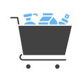 Shopping Items icon vector image. Royalty Free Stock Photo