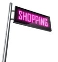 Shopping led sign