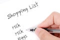 Shopping list