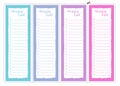 Shopping list template, printable