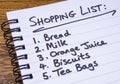 Shopping List Royalty Free Stock Photo