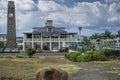 Shopping mall built in colonial style in Mauritius Royalty Free Stock Photo