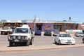 Shopping mall cars mining town Coober Pedy, Australia