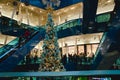 Shopping mall at christmas Royalty Free Stock Photo
