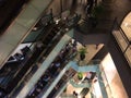 Shopping mall escalator Royalty Free Stock Photo