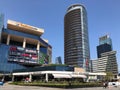 Shopping Mall, hotels and residentials in Levent, Istanbul in Turkey Royalty Free Stock Photo